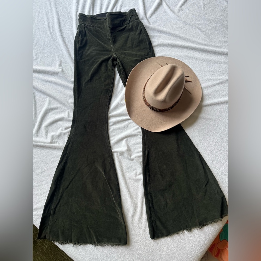 Show Me Your Mumu Bells - Green Corduroy